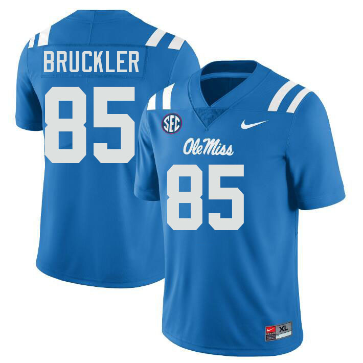 Ole Miss Rebels #85 Trace Bruckler College Football Jerseys Stitched-Power Blue